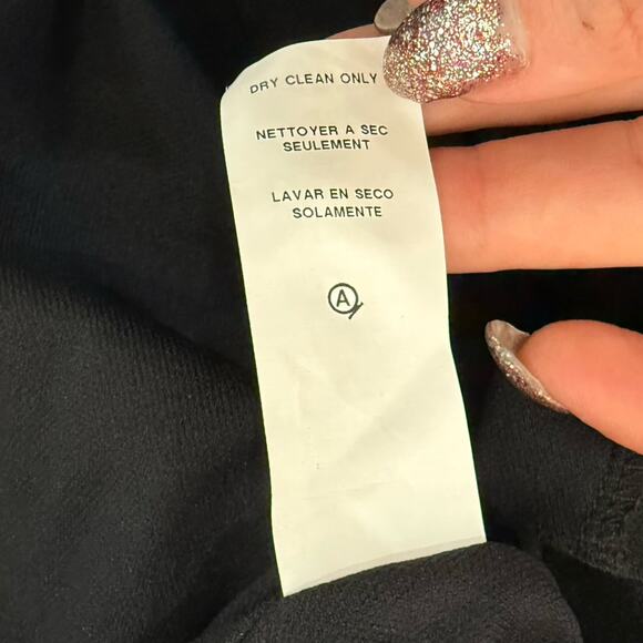 Karen Kane Black Shredded Eyelash Lace Stretch Mini Racerback Dress size XS - Picture 6 of 9